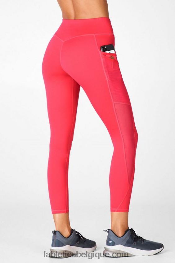 legging trinity motion365 taille mi-haute 7/8 femmes Fabletics 404P0T1046 rouge à lèvres rouge