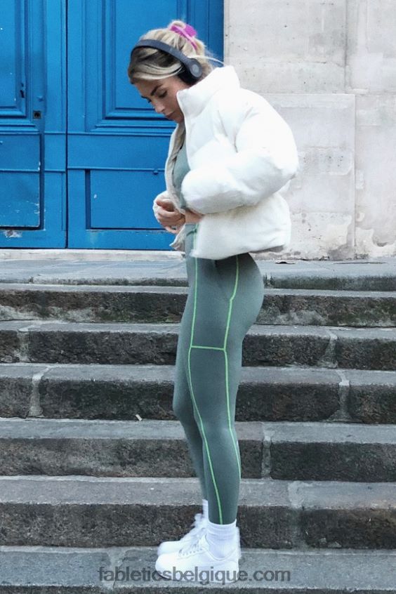 legging utilitaire trinity motion365+ hw femmes Fabletics 404P0T1089 vert fumé/pomme aigre