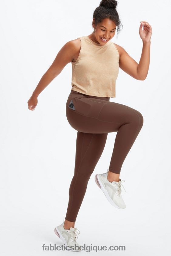 legging utilitaire trinity motion365+ hw femmes Fabletics 404P0T1092 Café Chicorée