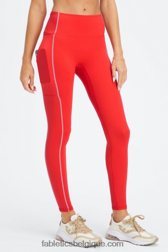 legging utilitaire trinity motion365 hw femmes Fabletics 404P0T1273 cerise électrique/gris minéral