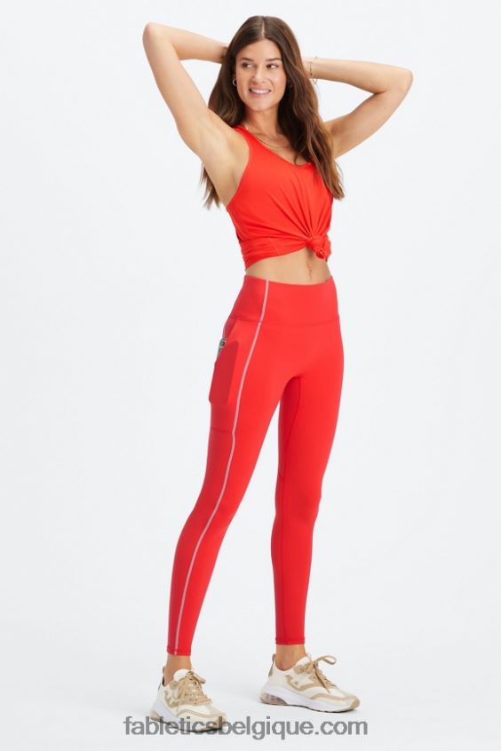 legging utilitaire trinity motion365 hw femmes Fabletics 404P0T1273 cerise électrique/gris minéral