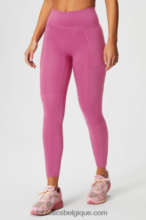 motion365+ legging moto taille haute femmes Fabletics 404P0T1026 joues roses