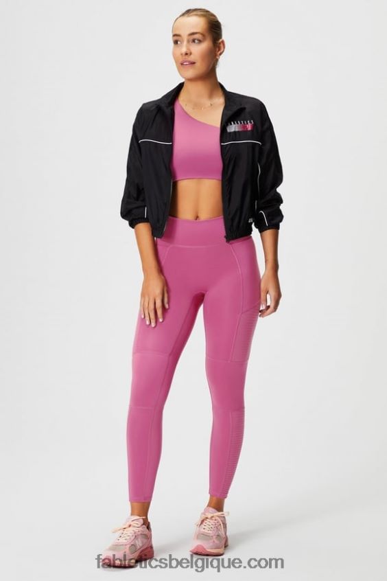 motion365+ legging moto taille haute femmes Fabletics 404P0T1026 joues roses