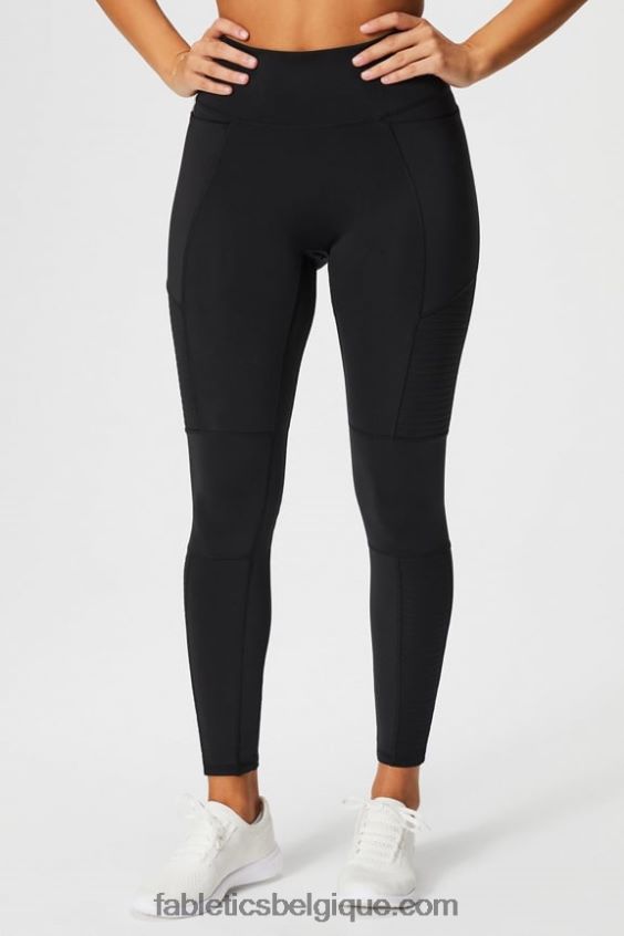 motion365+ legging moto taille haute femmes Fabletics 404P0T1028 noir