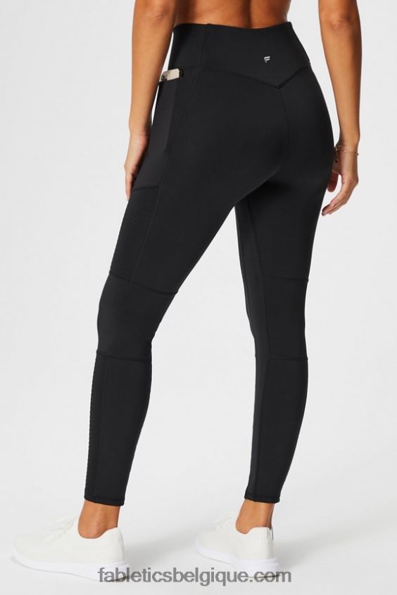 motion365+ legging moto taille haute femmes Fabletics 404P0T1028 noir