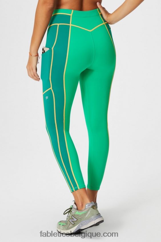 motion365+ legging taille haute 7/8 femmes Fabletics 404P0T1023 tropical/cyprès profond/soleil du désert