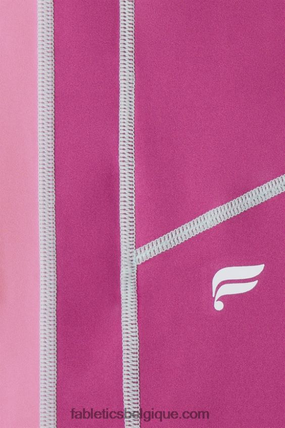 motion365+ legging taille haute 7/8 femmes Fabletics 404P0T1024 pop rose/joues roses/baie brumeuse