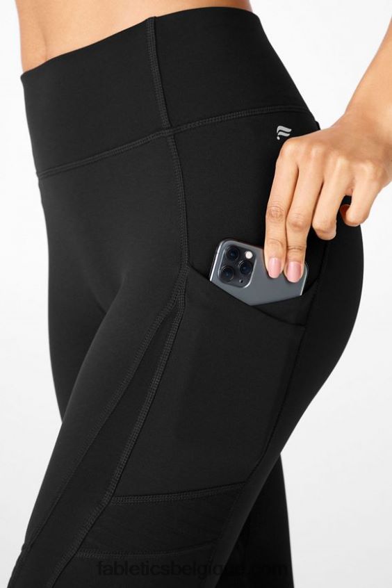 n\'importe où motion365 legging moto taille haute 7/8 femmes Fabletics 404P0T1231 noir