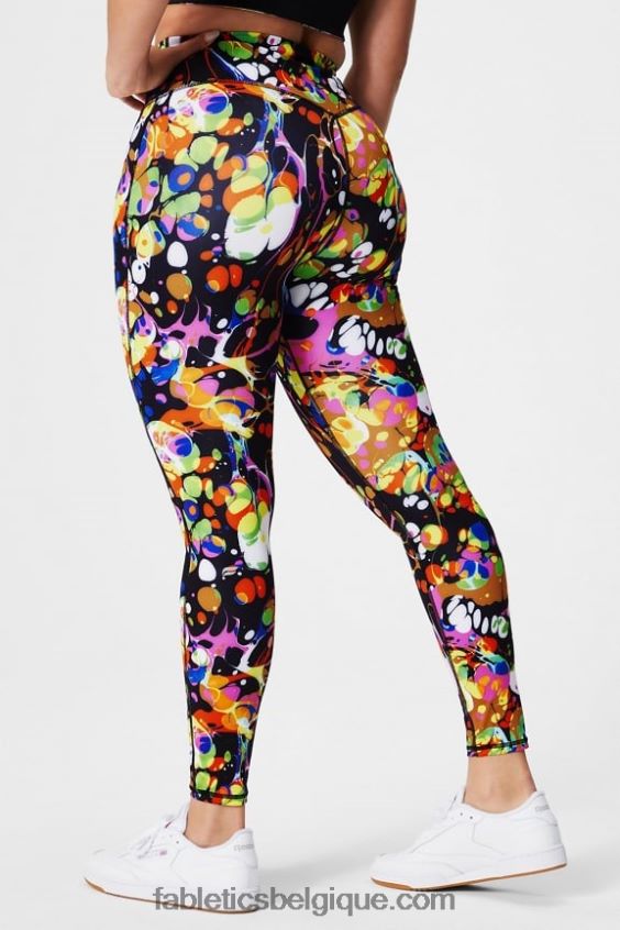 n'importe où motion365+ legging taille haute femmes Fabletics 404P0T937 kaléidoscopique noir