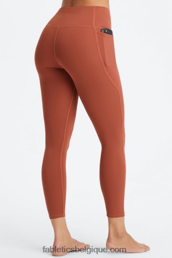 oasis pureluxe hw crossover 7/8 legging femmes Fabletics 404P0T928 acajou
