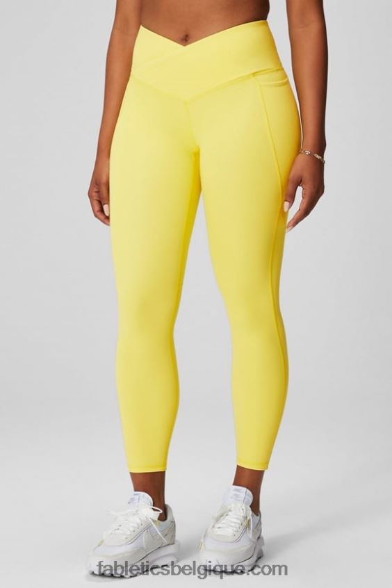 oasis pureluxe hw crossover 7/8 legging femmes Fabletics 404P0T929 journée ensoleillée
