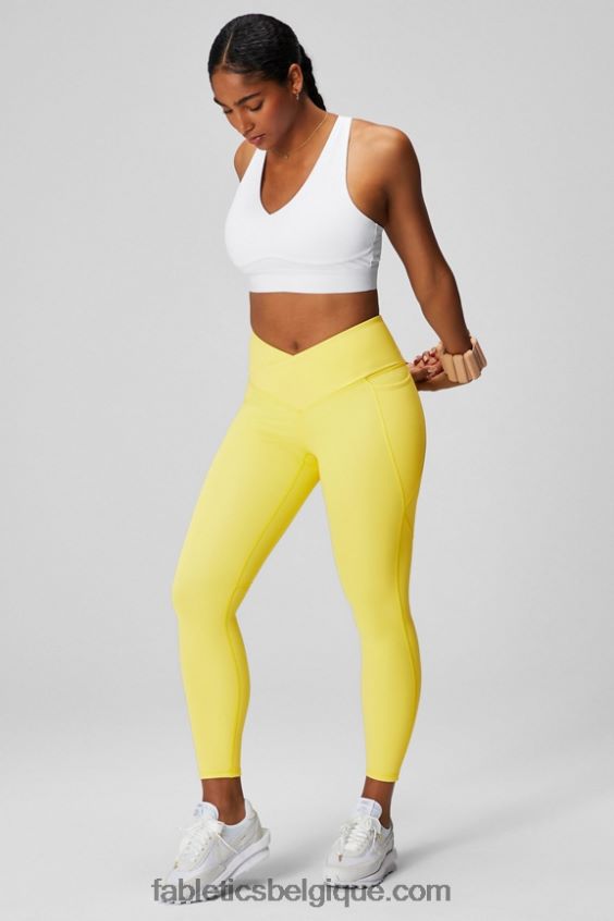 oasis pureluxe hw crossover 7/8 legging femmes Fabletics 404P0T929 journée ensoleillée