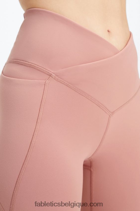oasis pureluxe hw crossover 7/8 legging femmes Fabletics 404P0T934 canyon rose