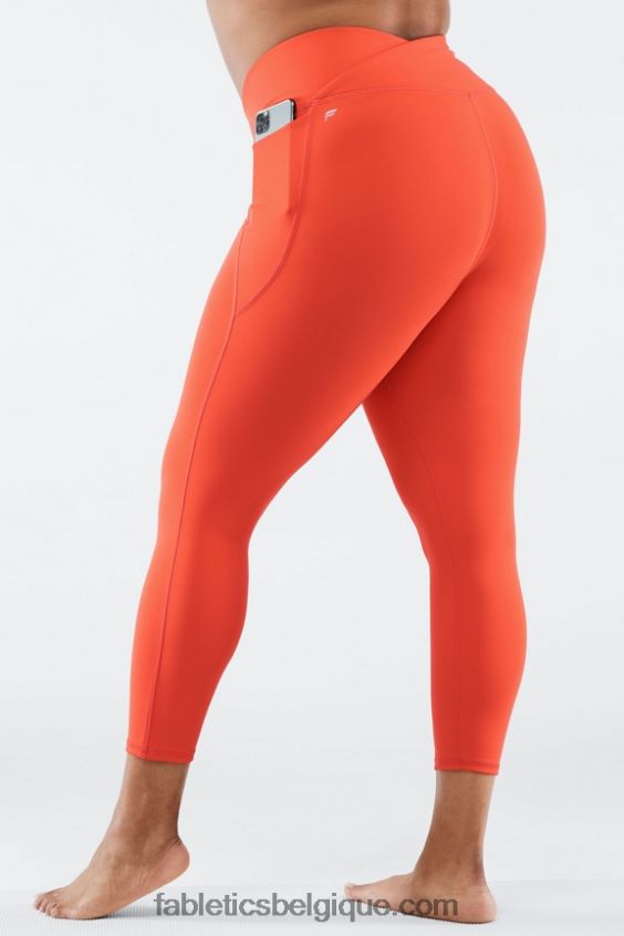 oasis pureluxe hw crossover 7/8 legging femmes Fabletics 404P0T936 feu