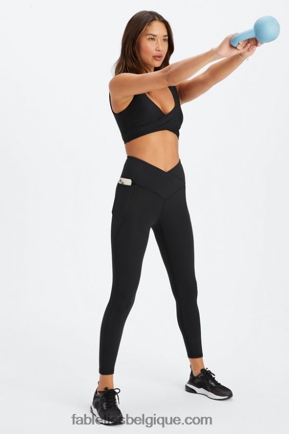 oasis pureluxe hw crossover 7/8 legging femmes Fabletics 404P0T948 noir
