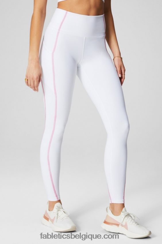 oasis pureluxe legging taille haute 68 femmes Fabletics 404P0T901 ballerine blanche/brillante classique
