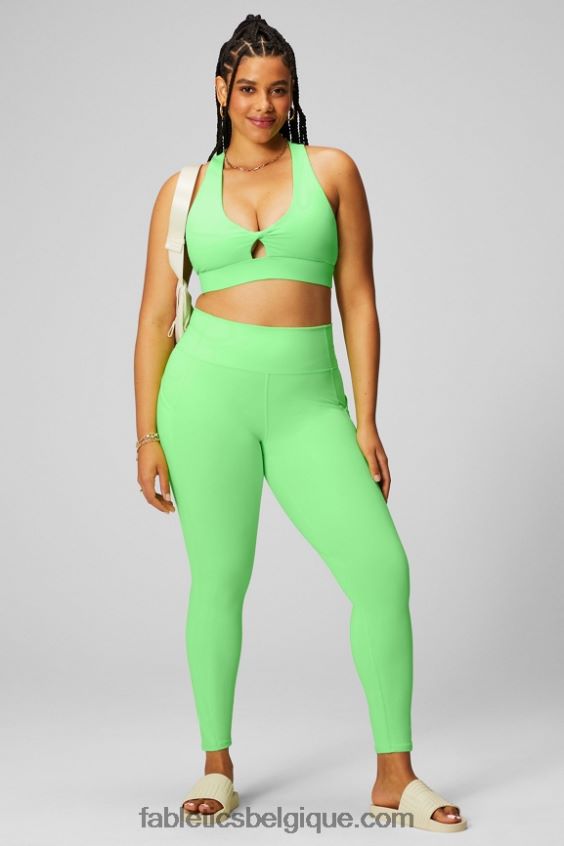 oasis pureluxe legging taille haute 68 femmes Fabletics 404P0T902 néon à la menthe