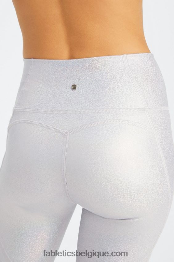 oasis pureluxe legging taille haute 68 femmes Fabletics 404P0T904 hologramme de paillettes