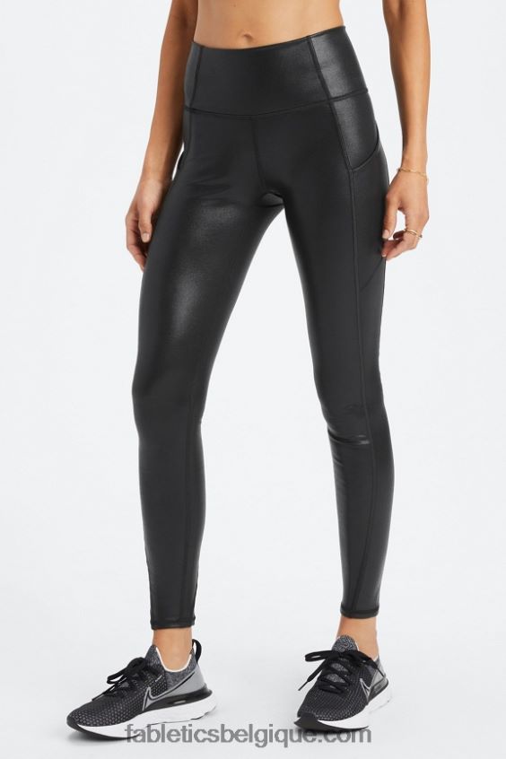 oasis pureluxe legging taille haute 69 femmes Fabletics 404P0T906 feuille de brouillard noir