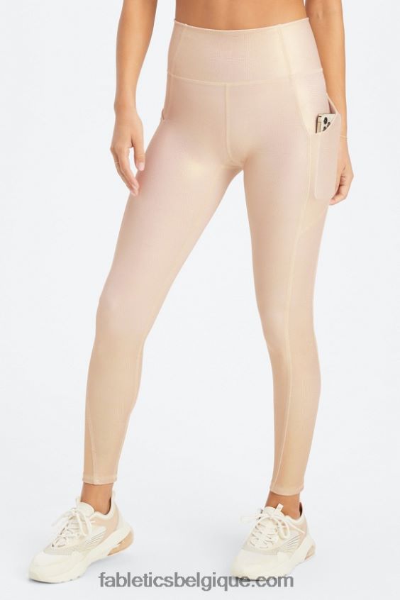 oasis pureluxe legging taille haute 69 femmes Fabletics 404P0T907 hologramme d\'or