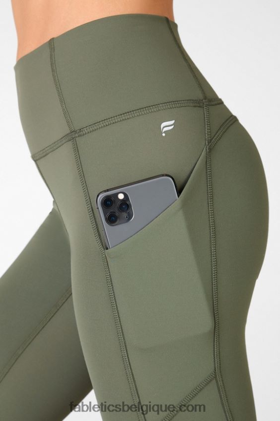 oasis pureluxe legging taille haute 72 femmes Fabletics 404P0T920 safari