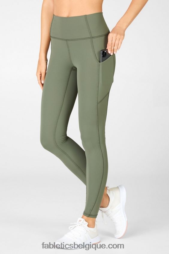 oasis pureluxe legging taille haute 72 femmes Fabletics 404P0T920 safari