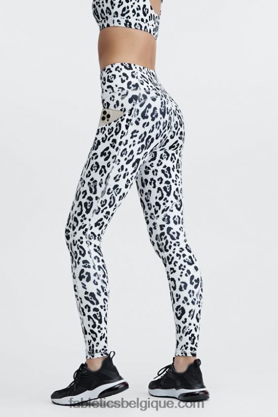 oasis pureluxe legging taille haute 83 femmes Fabletics 404P0T1182 léopard des neiges