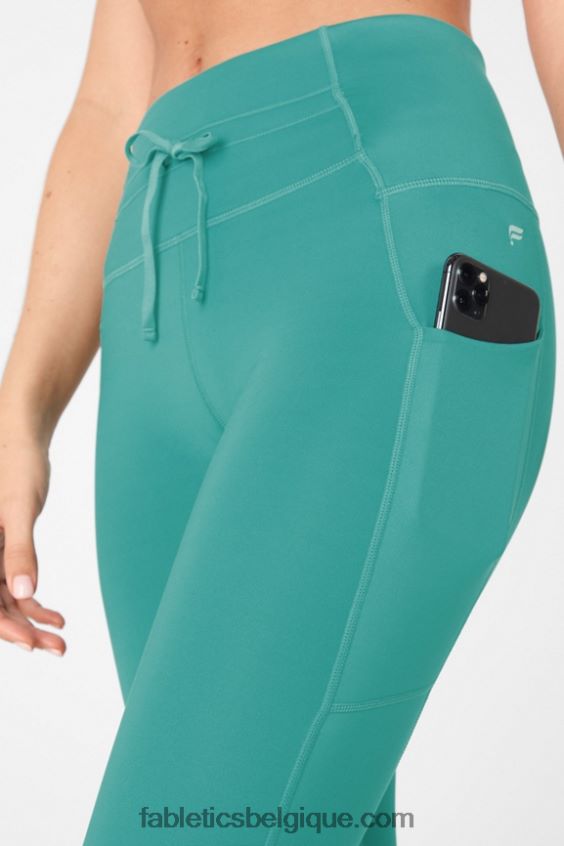 panneau brillant ultra cool à taille haute femmes Fabletics 404P0T1328 sérénité/pin doux