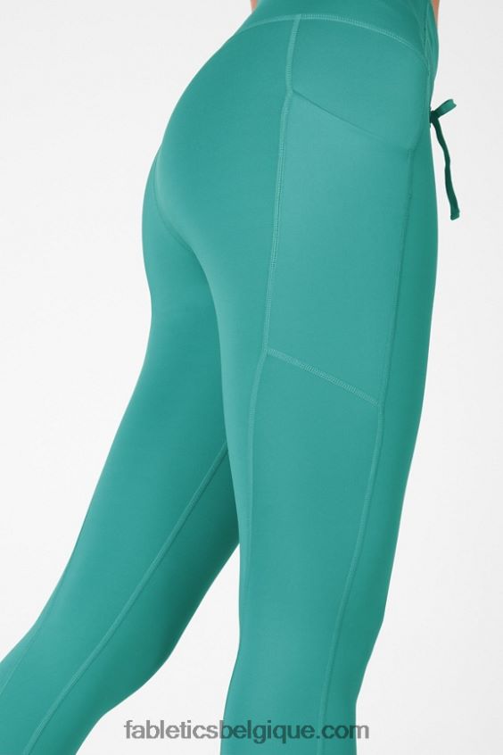 panneau brillant ultra cool à taille haute femmes Fabletics 404P0T1328 sérénité/pin doux