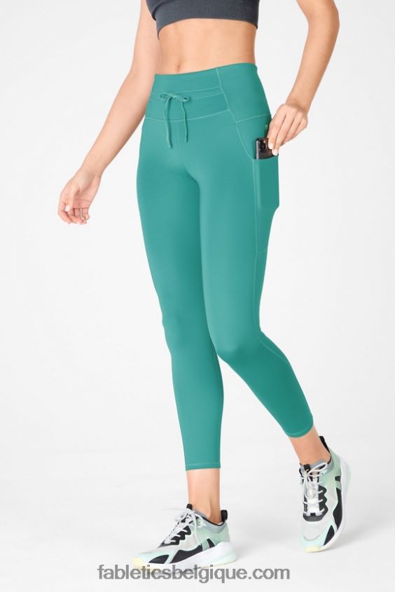 panneau brillant ultra cool à taille haute femmes Fabletics 404P0T1328 sérénité/pin doux