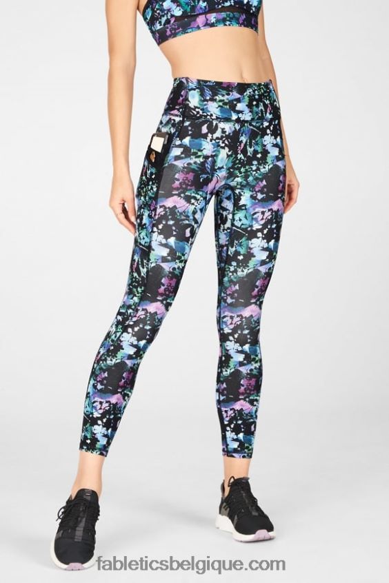 poche taille haute trinity 7/8 femmes Fabletics 404P0T1307 graffiti floral