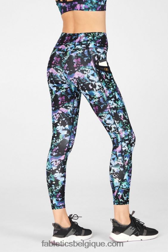 poche taille haute trinity 7/8 femmes Fabletics 404P0T1307 graffiti floral