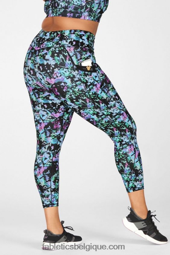 poche taille haute trinity 7/8 femmes Fabletics 404P0T1308 graffiti floral
