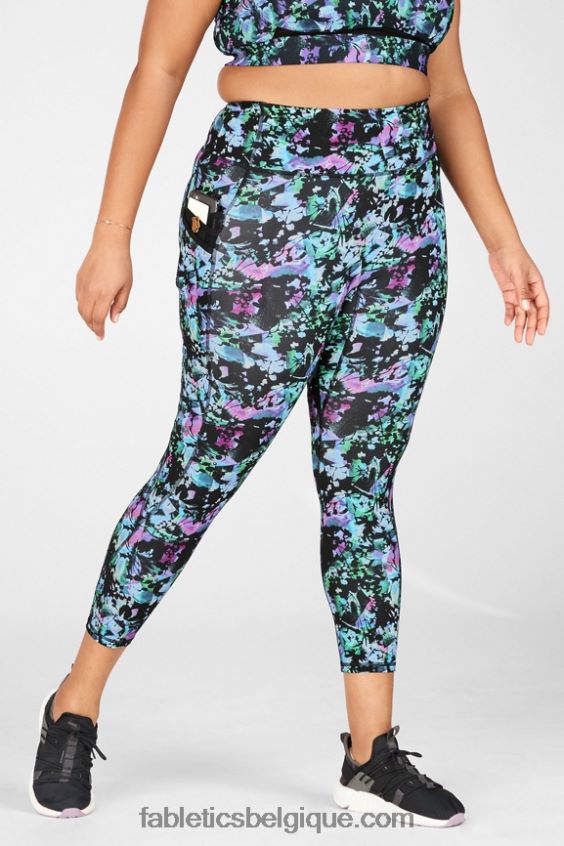 poche taille haute trinity 7/8 femmes Fabletics 404P0T1308 graffiti floral