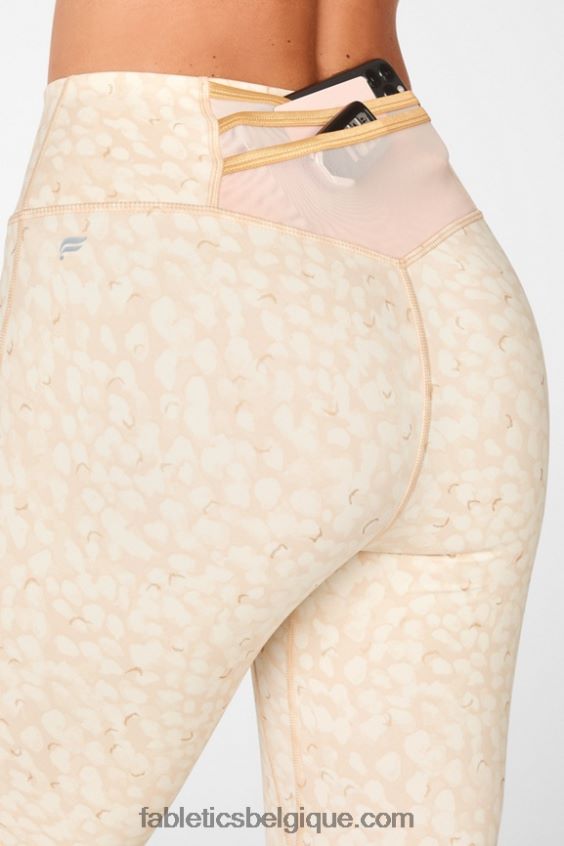trinity motion365 legging taille haute 81 femmes Fabletics 404P0T1122 froid/or mat