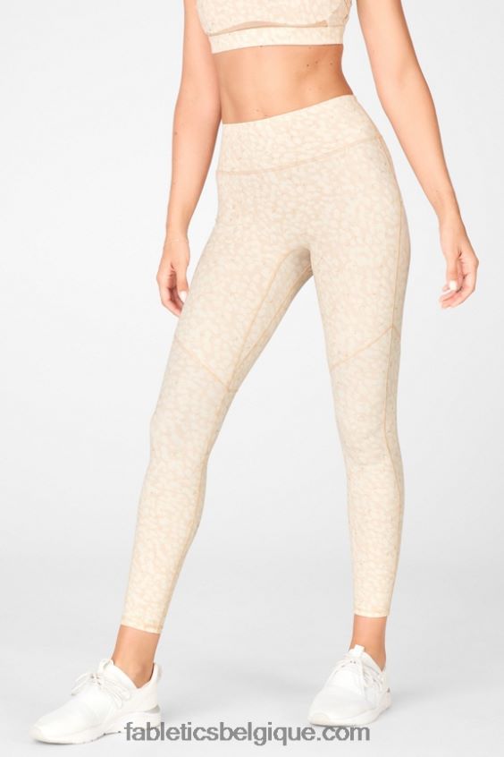 trinity motion365 legging taille haute 81 femmes Fabletics 404P0T1122 froid/or mat