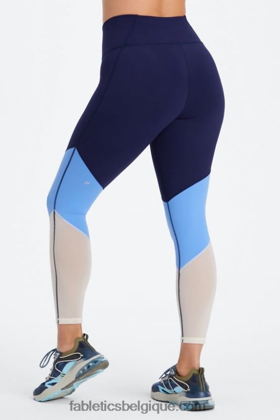 zone taille haute 7/8 femmes Fabletics 404P0T1048 bleu marine foncé/multicolore