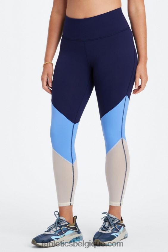 zone taille haute 7/8 femmes Fabletics 404P0T1048 bleu marine foncé/multicolore