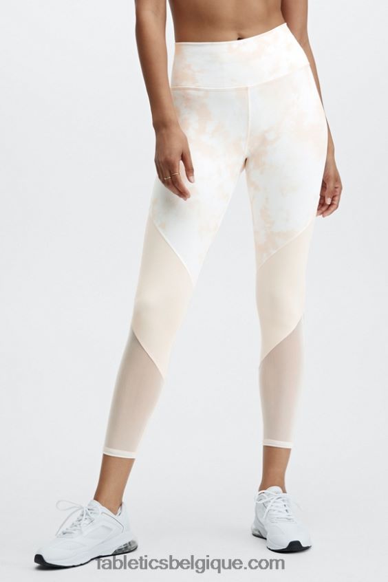 zone taille haute 7/8 femmes Fabletics 404P0T1052 miel lait magma/blanc