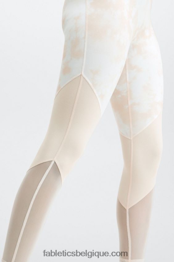 zone taille haute 7/8 femmes Fabletics 404P0T1052 miel lait magma/blanc