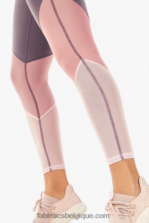 zone taille haute 7/8 femmes Fabletics 404P0T1056 ombre/fleur de rose/pétale