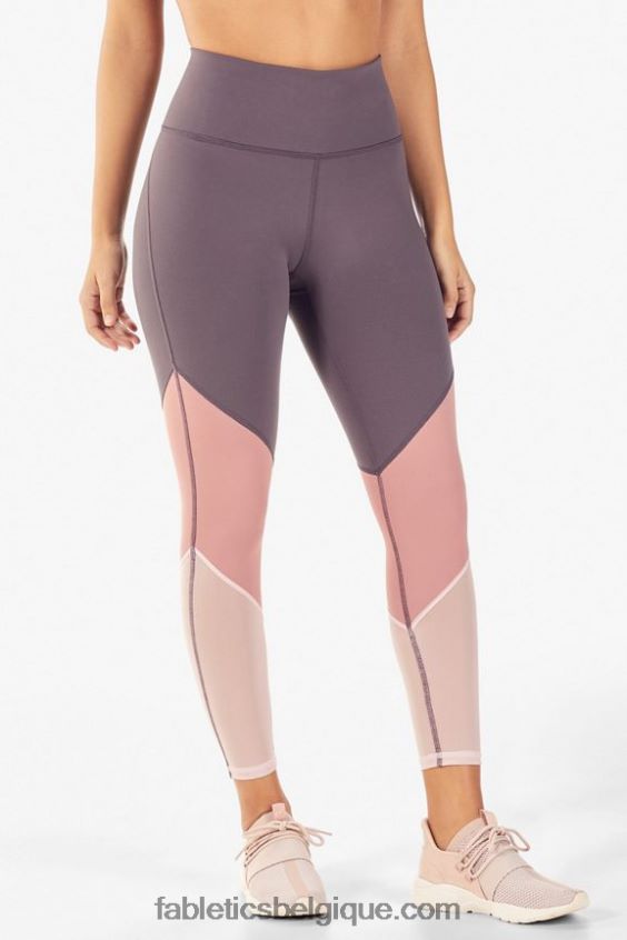 zone taille haute 7/8 femmes Fabletics 404P0T1056 ombre/fleur de rose/pétale
