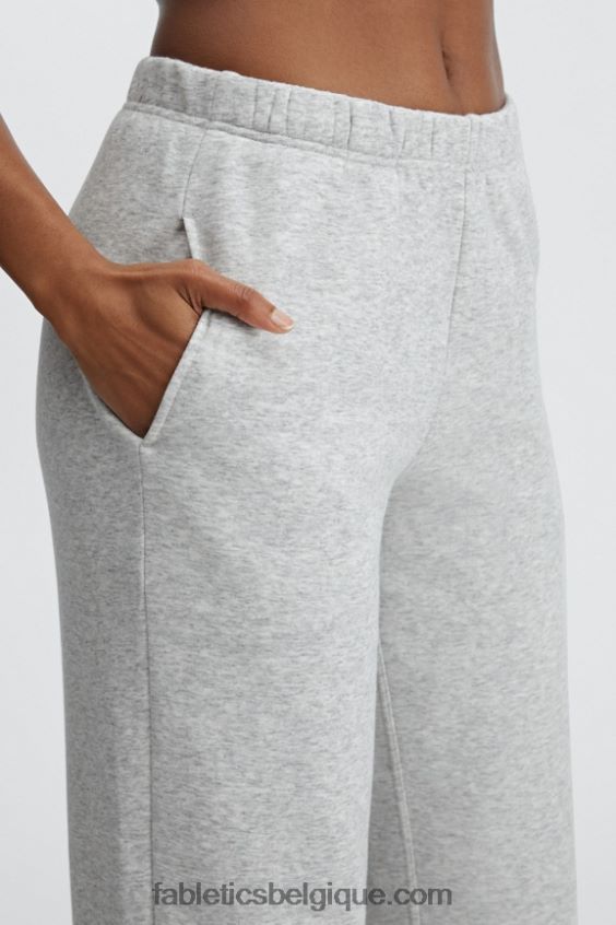 go-to pantalon de survêtement à jambe large femmes Fabletics 404P0T111 béton/soie
