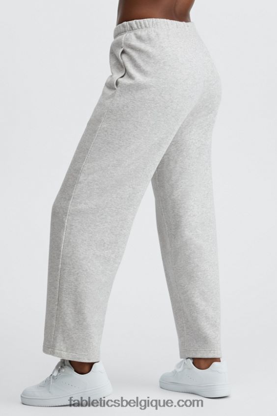 go-to pantalon de survêtement à jambe large femmes Fabletics 404P0T111 béton/soie