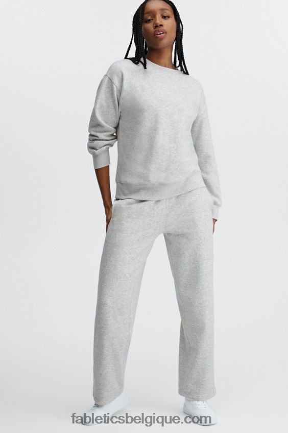 go-to pantalon de survêtement à jambe large femmes Fabletics 404P0T111 béton/soie