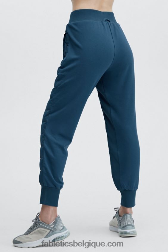 jogger bouffant en tremble femmes Fabletics 404P0T161 gris menthe/oliveraie