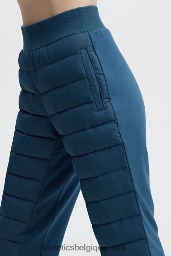 jogger bouffant en tremble femmes Fabletics 404P0T161 gris menthe/oliveraie
