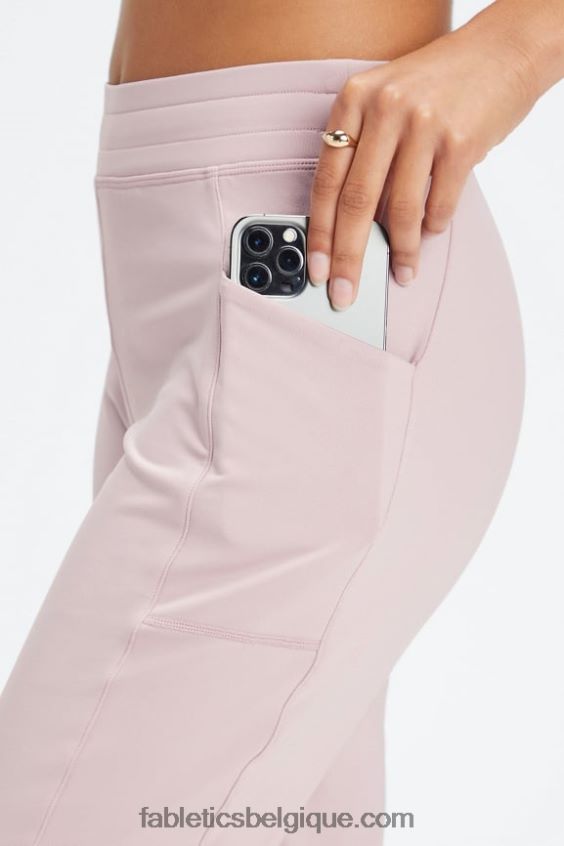 jogger de poche taille haute thermaflex femmes Fabletics 404P0T61 pousse/club d\'athlétisme