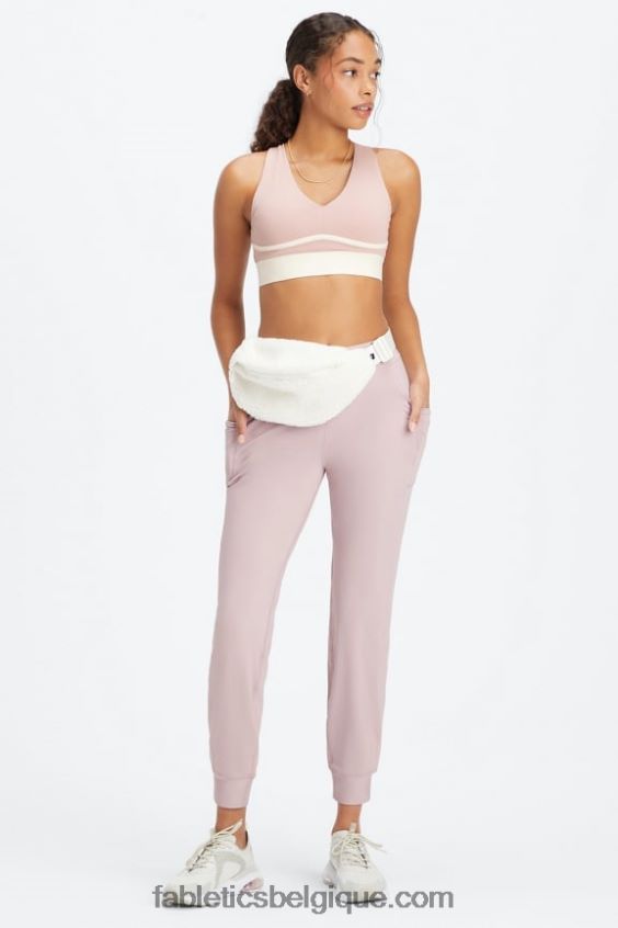 jogger de poche taille haute thermaflex femmes Fabletics 404P0T61 pousse/club d\'athlétisme