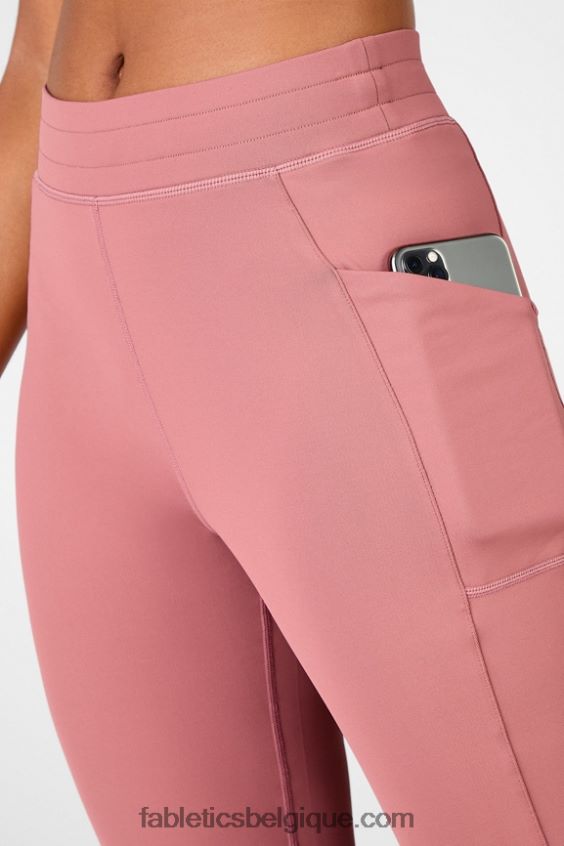 jogger de poche taille haute thermaflex femmes Fabletics 404P0T65 noir/étain